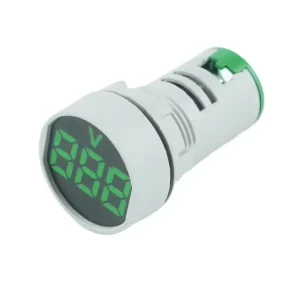 22mm Green LED IP65 Hotel Use Battery Electric AC Digital Voltage Display Meter AD16 22VDS