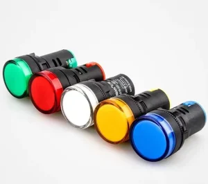 22mm High Brightness LED Indicator Lamp AD16-22 Power Equipment Panel Lights 12V 24V LED Panel Indicator Lights
