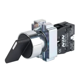 22mm IP65 380V 10A SPST Maintained Latching Rotary Selector Switch with 1 NO 1 NC Options