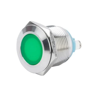 22mm LED Metal Indicator Pilot Dash Light Lamp Screw Terminal 12V Chrome Head Pilot LED