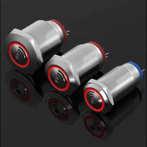 22mm Panel Mount Mini Electric Stainless Steel Metal Waterproof LED Buzzer Alarm Warn Flashing Indicator Light 12V 24V 220V