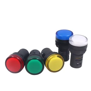 22mm Power Indicator LED Signal Light ND16-22 AC/DC 12V 24V 36V 110V 220V Red Blue White Green Yellow Signal Lamp