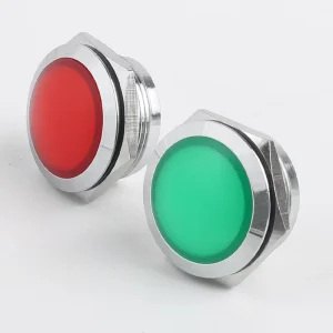 22mm Spherical Metal LED Indicator Lamp 24V 220V Solder Pin Industrial Signal Light Red Green Yellow Blue White