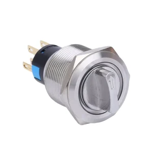 22mm Waterproof Stainless Steel Rotary Switch 3 Position Maintained Selector 5pins Metal Rotary Switch