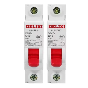 230V 1P Miniature Circuit Breaker MCB DZ47s Reliable PA66 Copper Air Switch for Electrical Safety Li Protection