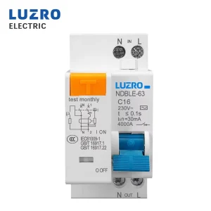 230V 1P + N Residual Current Circuit Breaker with Short circuit Current Leakage protection RCBO MCB
