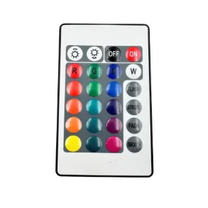 24-Button Infrared RGB Dimmer LED Strip Light Controller Remote Control Switch Smart Battery-Powered 12V 10A 100m Control