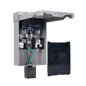 240VAC Single Phase Switch Box Steel Enclosure CUL Listed Disconnect Box 30A Fused With Surge Protector PDS-30AS Gray