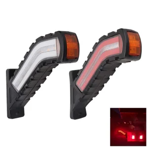 24V-12V Waterproof Truck Side Lights Running Water Tail Lights Trailer LED External Side Marker Light Indicator Lamp