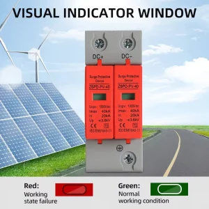 24V 48V 110V 220V T2 2P Whole House Surge Protector Power Surge Protection Device DC SPD