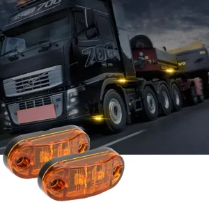 24V Truck LED Side Marker Light Indicator Warning Lamp for Truck Trailer Car Tractor Bus Vehicle
