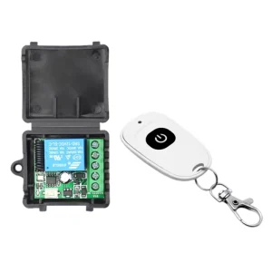 24V Wireless Single-Channel Remote Control Switch Access Control Electric Door Remote for 12V Remote Controls