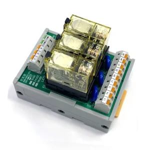 24VDC In-Line Relay Module 3-Way 1-On 1-Off Over 2 Amps for Control Cabinet