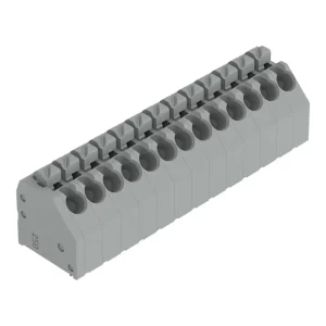 250-213 PCB Terminal Block 3.5mm Pitch 13 Pole Push Button 1.5mm2 Push-in Gray Terminal Block