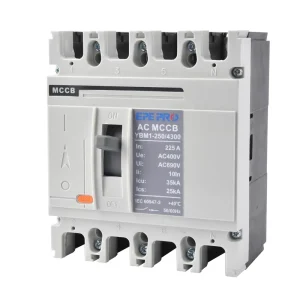 250A 4 Pole 400 690V Molded Case Circuit Breaker Thermal Magnetic Trip MCCB AC Disconnect Switch for Industrial Power Systems