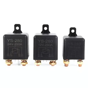 250A Heavy Duty Automotive Relay 4Pin 5Pin DC12V 24V High Current Power Relay for Car Welder Industrial Machinery