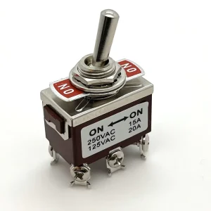 250V 15A Heavy Duty 12mm Toggle Switches DPDT On-On Pole Double Throw US Standard Micro Switches