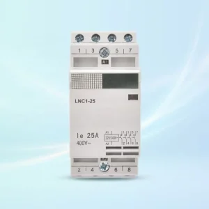 25A 4 Pole Household AC Contactor LNC1 25 220 240V for Home Appliance Motor Control DIN Rail