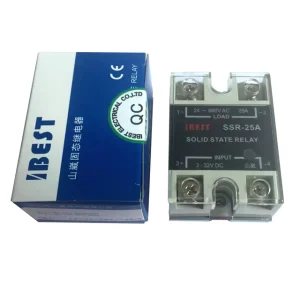 25A Single Phase DC 5V 12V 24V Input Control AC 220V 380V 480V 660V CE Approved SSR Solid State Relay