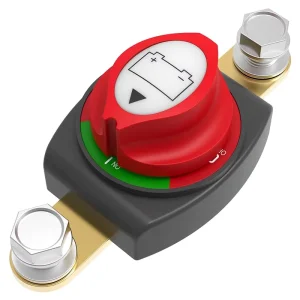 275A Side Post Battery Disconnect Switch 12V 48V Power Cut Master Isolator with Removable Bolts for Car RV Marine Boat