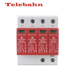 277V 480V AC Surge Protector Imax50kA Surge Protection Devices SPD for 3 Phase Wye 4W+G