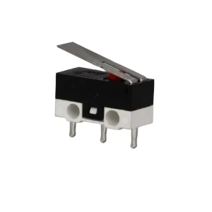 2A 24VDC SPDT Mini Toggle Switch with Arc Lever 2 Way Latch Limit Switch with PCB Terminal Max Voltage
