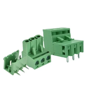 2EDG-5.08 3P Pluggable 3-Pin Screw Terminal Block with Straight Pin Header Socket for PCB