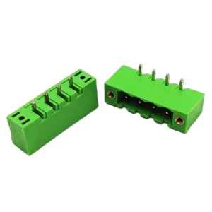 2EDGRM 5.08MM Brass Pluggable Terminal Block with Ear Bend Pin PCB Plug-in Connector