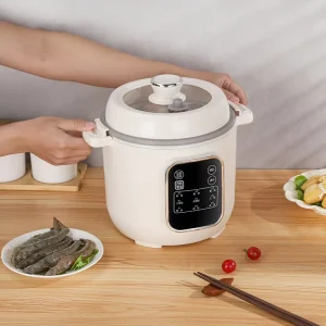 2L Micro pressure Automatic Electric Slow Cooker Multi function Stew Pot with Timer for Home Kitchen