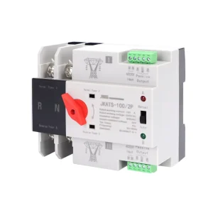 2P 1Phase 4 Wire Din Rail ATS for PV Solar Type and Inverter Dual Power Automatic Transfer Selector Switches Uninterrupted ATS