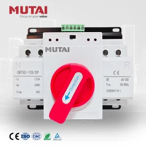 2P 3P 4P 230V 400V CB Class Single Phase 2 Pole 100A Automatic Transfer Change Over Switch 100 Amps Auto Dual Power ATS