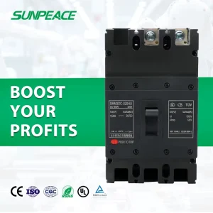 2P 3P 4P 250A 1000V 1500V 2 Pole 3 Pole AC DC MCCB Electrical Moulded Case Circuit Breakers 42K/65kA Solar System