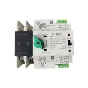 2P 3P 4P AC 220V 63A 100A 125A Uninterruptible Dual Power Automatic Transfer Switch for Solar ATS