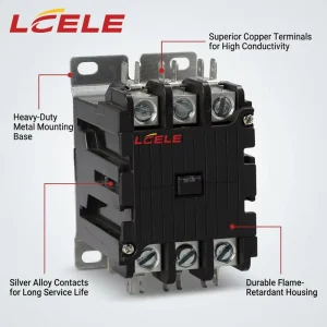 2P 3P AC Air Contactor 25A 30A 40A 50A 60A 70A 90A Capacities 24V 48V 110V 220V 380V