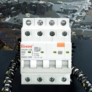 2P 4P C6A C16A C20A C32A C40A 30mA Electronic Residual Current Circuit Breaker HO252 HO254