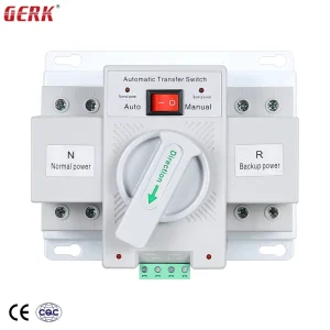 2P 63A 100A Dual Power Automatic Transfer Switch ATS PC Single Phase 10kA Breaking Capacity <8ms Transfer Time Uninterrupted
