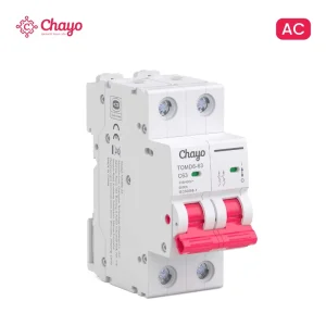 2P 6kA AC MCB DIN Rail Mini Circuit Breaker with CE Curve C 230V Overload Protection for Commercial Distribution Box