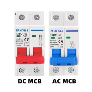 2P AC DC Mini Circuit Breaker Solar Battery Switch 6A 63A MCB for Photovoltaic PV System