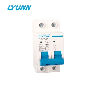 2P AC Miniature Circuit Breaker Single Pole Disjoncteur DIN Rail Type CB MCB with 10A 25A 40A 50A 63A Rated Current