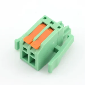 2P Brass Terminal Blocks 3.5mm Plug in Splice Type 300V 10A PCB Connectors