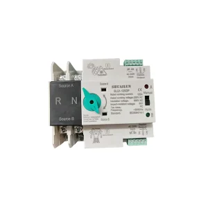 2P PV Single Phase Automatic Transfer Switches 100 2P 100A 125A Dual Power Transfer Switch PC Type