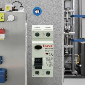 2P RCCB Residual Current Circuit Breaker 40A 30mA Copper and Plastic Material Rated Current 63A