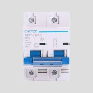 2Pole 3Pole 4Pole DC Miniature Circuit Breaker DC 500V Thermal Magnetic Trip for Solar Panel Battery Energy Storage System
