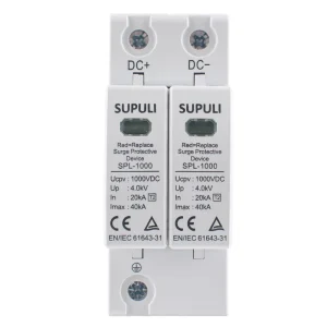 2p 40ka Dc Spd 1000V Dc Type 2 Dc Power lightning Surge Protector Device