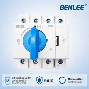 3/4 Pole 40A 80A 125A Rotary Isolator Switch Disconnector Switch