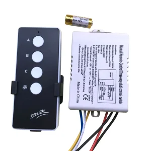 3 Channels Manual Remote Control Light Switch 220v Three way Remote Control Switch