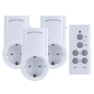 3 Pack Remote Control Socket Intelligent Power Switch Socket RF433 Eu Socket Smart