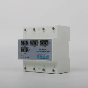 3 Phase Automatic Transfer Switch ATS ACS With Current Monitor 4P Digital Display Current Meter Over Under Voltage Protection