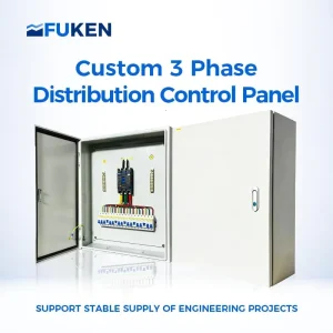 3 Phase Breaker Panel Box Main Power Distribution Cabinet IP55 Rated 1 Year Warranty for Commercial