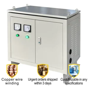 3 Phase Dry Type Transformer Low Voltage with Monitoring LCD and Protective Box Easy Mobility